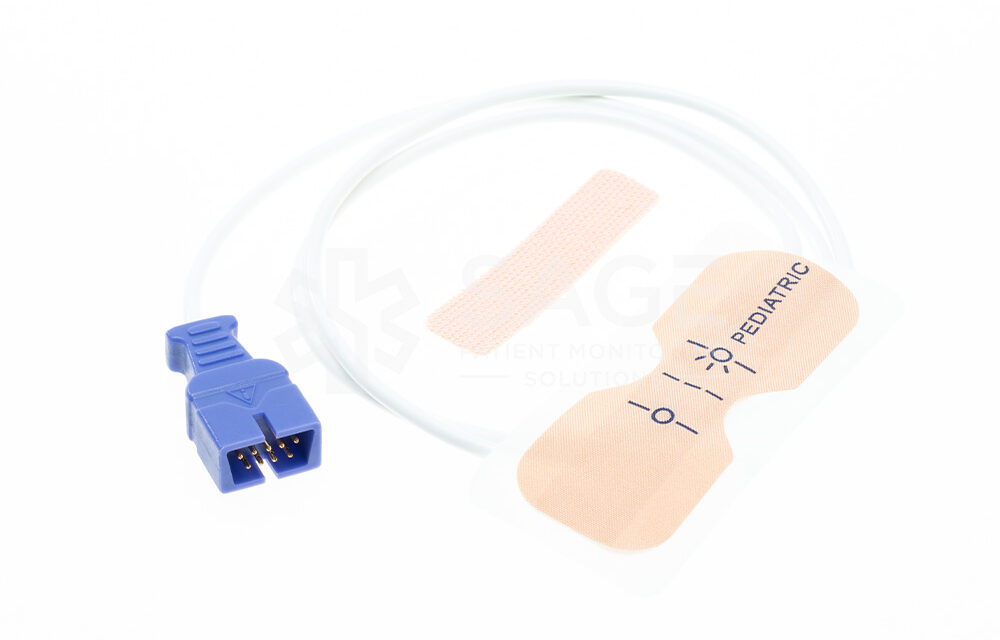 Nellcor Compatible OXI Disposable Sensor, Pediatric, 0.5m, 24/BX