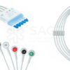 Philips Compatible 5 Lead Telemetry Set, Snap, 0.9m