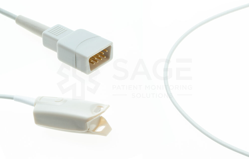 Datex-Ohmeda Compatible SpO2 Sensor, Clip Style, 1.1m