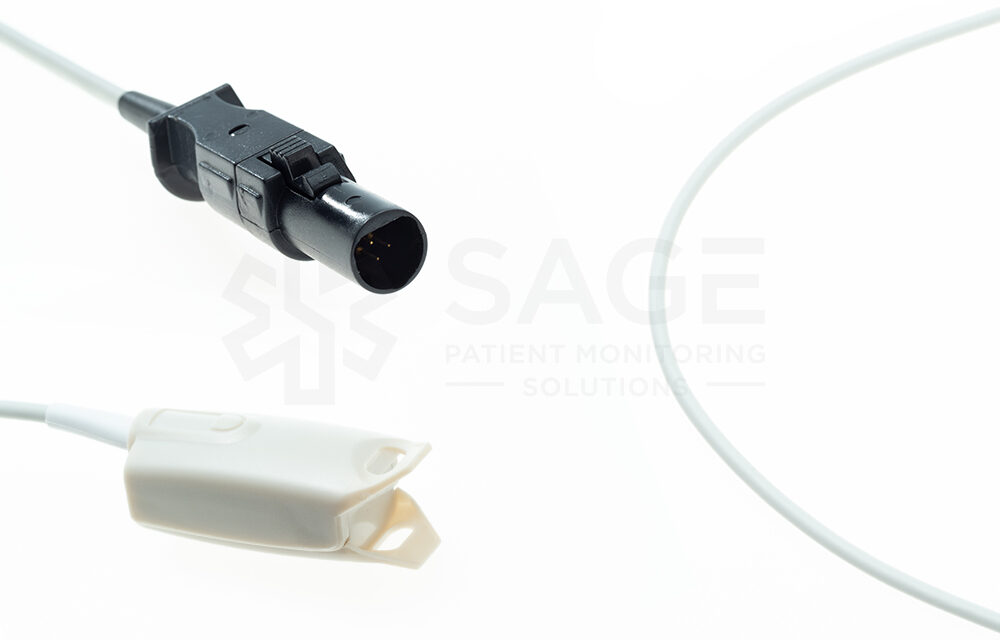 Datex-Ohmeda Compatible SpO2 Sensor, Clip Style, 3.0m
