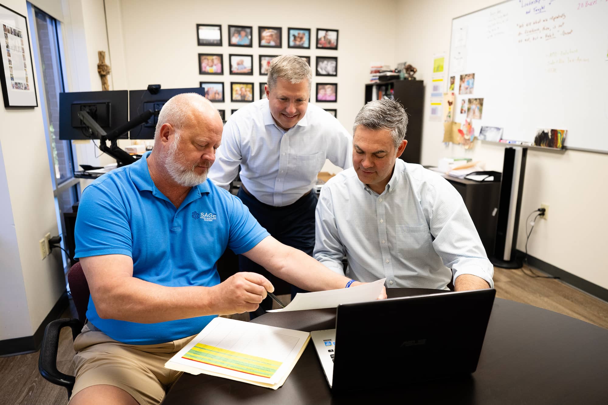 Sales team meeting in the office